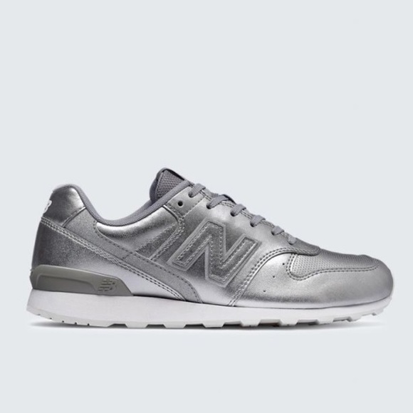 silver new balance shoes